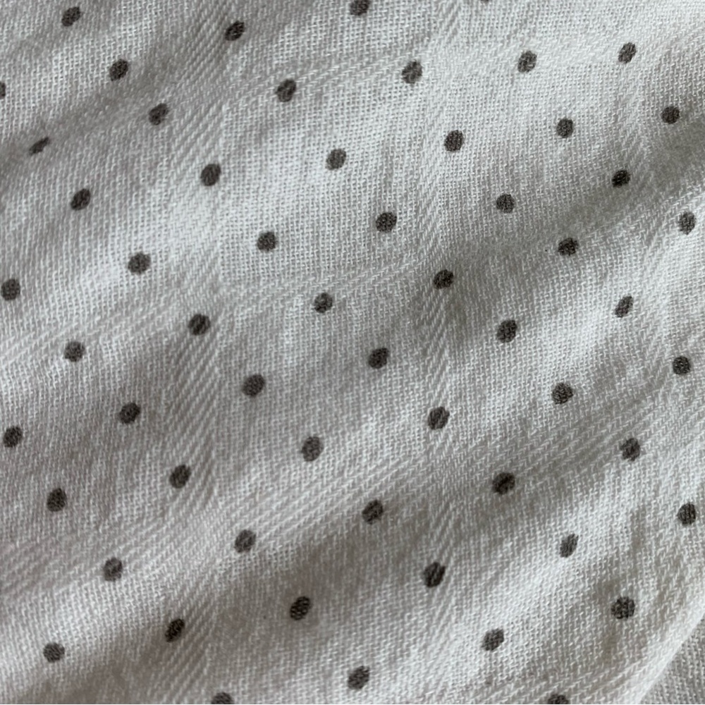 Line & Dot Lillie Polka Dot Wrap Cotton Maxi Dress White Size Small - Picture 7 of 8
